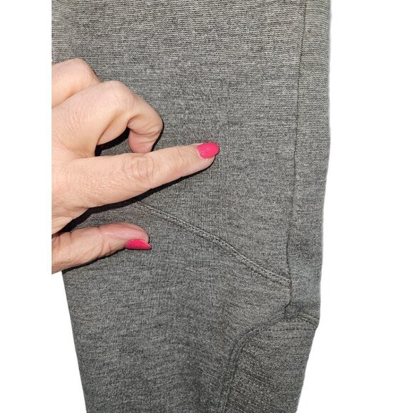 Athleta Ponte Moto 2.0 Legging Pants Zippers Skinny Ankle Mid Rise Women 10 Gray - Picture 11 of 16